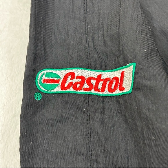 Vintage Logo Athletic Denver Broncos Football x Castrol Black Windbreaker Jacket - Picture 4 of 11